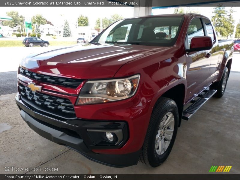 Cherry Red Tintcoat / Jet Black 2021 Chevrolet Colorado WT Extended Cab