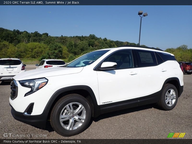 Summit White / Jet Black 2020 GMC Terrain SLE AWD