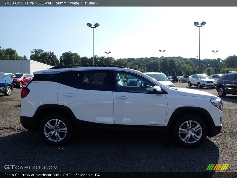 Summit White / Jet Black 2020 GMC Terrain SLE AWD