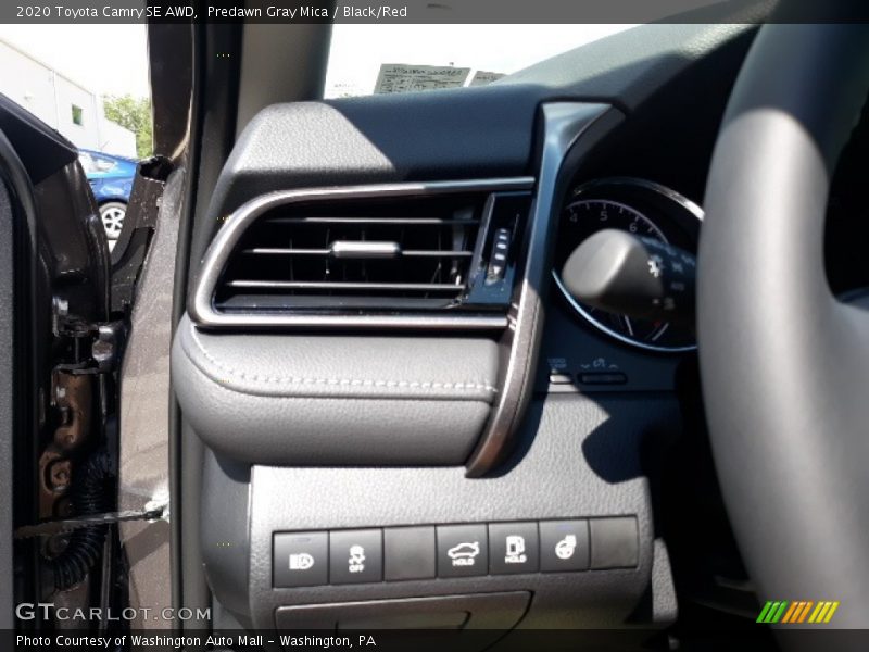 Predawn Gray Mica / Black/Red 2020 Toyota Camry SE AWD
