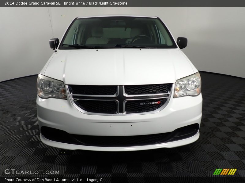 Bright White / Black/Light Graystone 2014 Dodge Grand Caravan SE