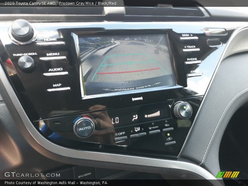 Predawn Gray Mica / Black/Red 2020 Toyota Camry SE AWD