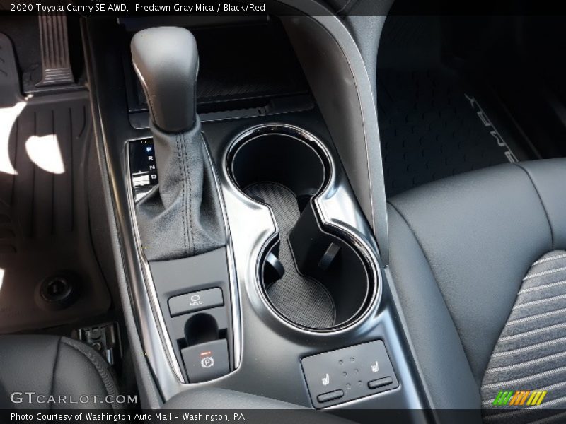 Predawn Gray Mica / Black/Red 2020 Toyota Camry SE AWD