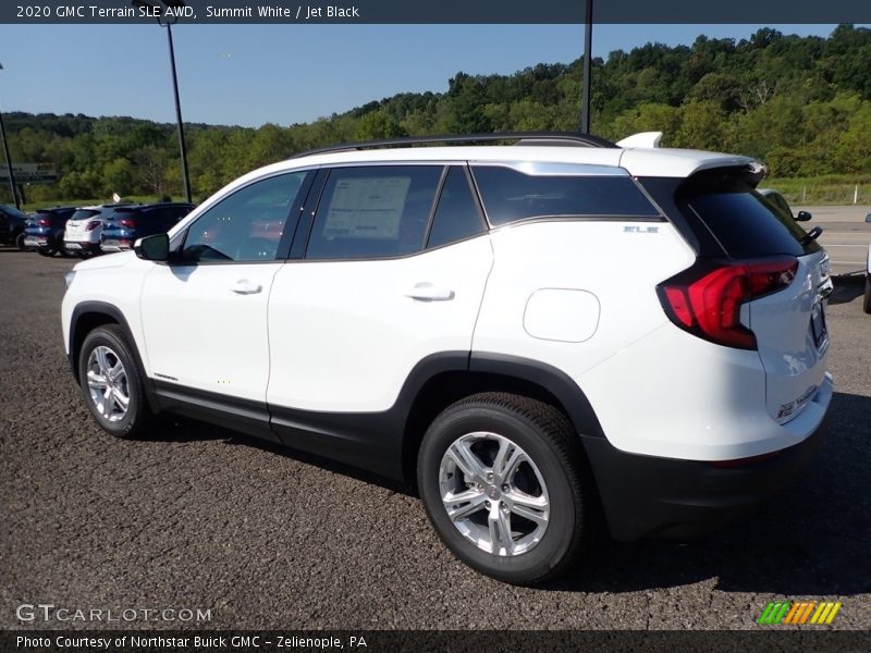 Summit White / Jet Black 2020 GMC Terrain SLE AWD