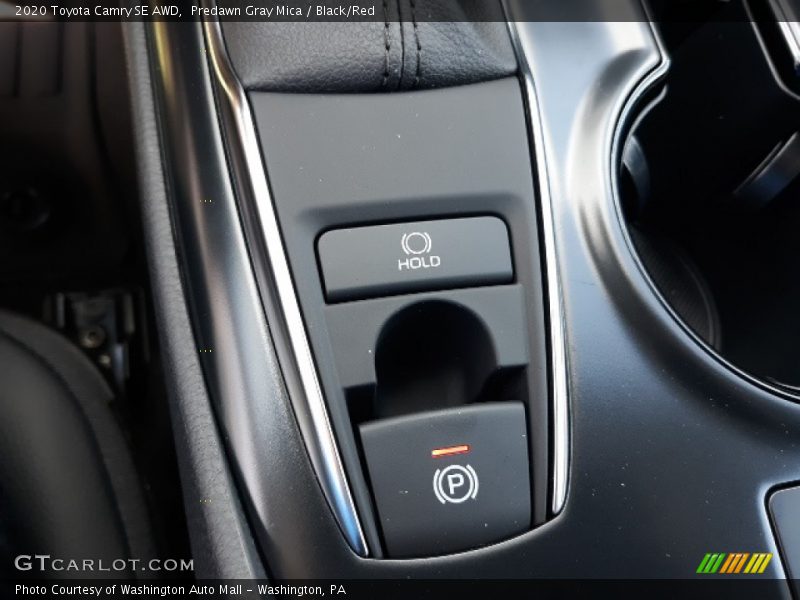 Predawn Gray Mica / Black/Red 2020 Toyota Camry SE AWD