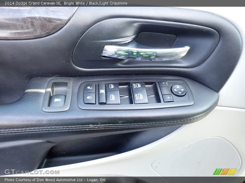 Bright White / Black/Light Graystone 2014 Dodge Grand Caravan SE