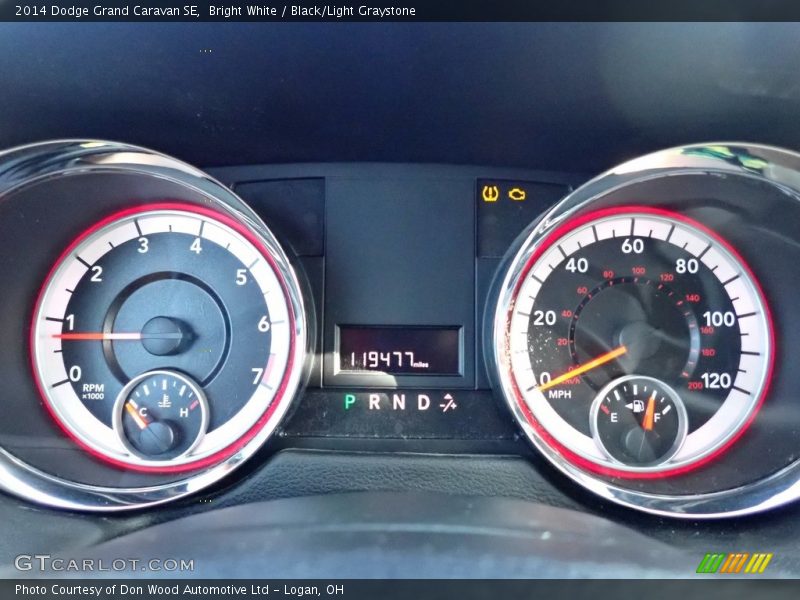Bright White / Black/Light Graystone 2014 Dodge Grand Caravan SE