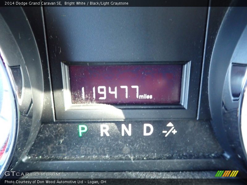 Bright White / Black/Light Graystone 2014 Dodge Grand Caravan SE