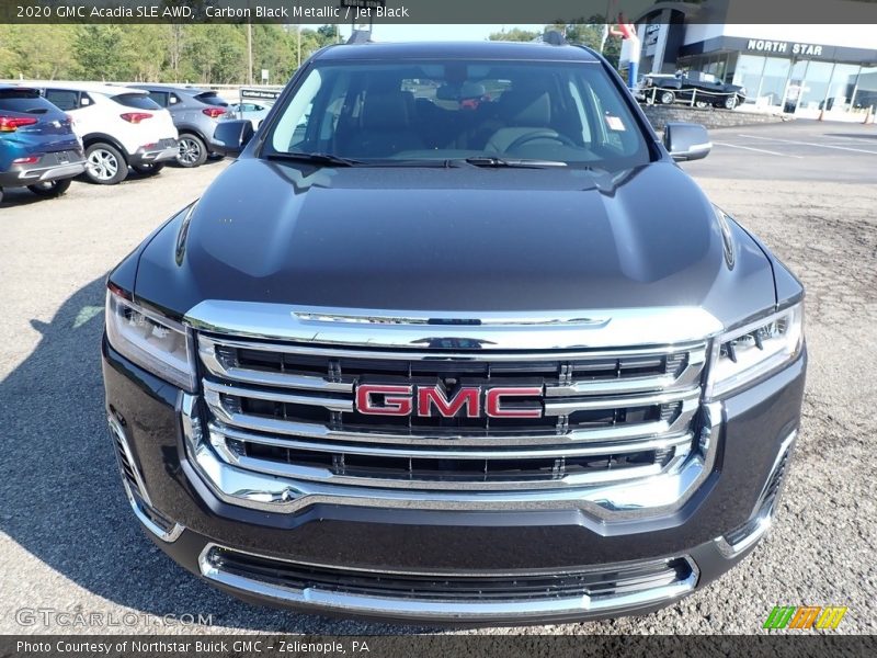Carbon Black Metallic / Jet Black 2020 GMC Acadia SLE AWD