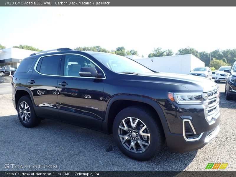 Carbon Black Metallic / Jet Black 2020 GMC Acadia SLE AWD