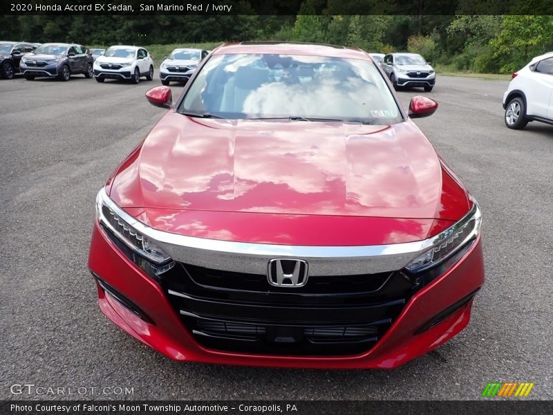 San Marino Red / Ivory 2020 Honda Accord EX Sedan