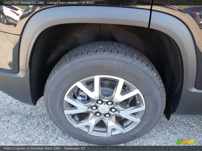 Carbon Black Metallic / Jet Black 2020 GMC Acadia SLE AWD