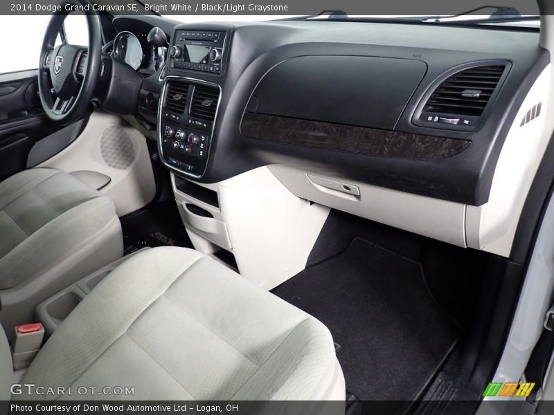 Bright White / Black/Light Graystone 2014 Dodge Grand Caravan SE