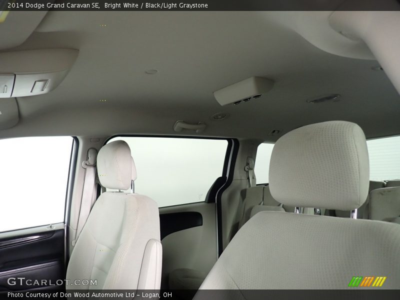 Bright White / Black/Light Graystone 2014 Dodge Grand Caravan SE