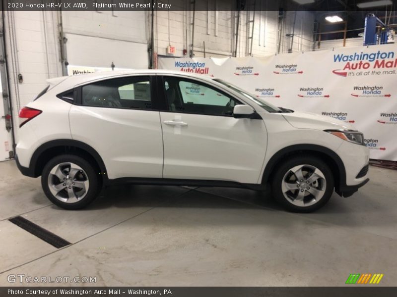 Platinum White Pearl / Gray 2020 Honda HR-V LX AWD