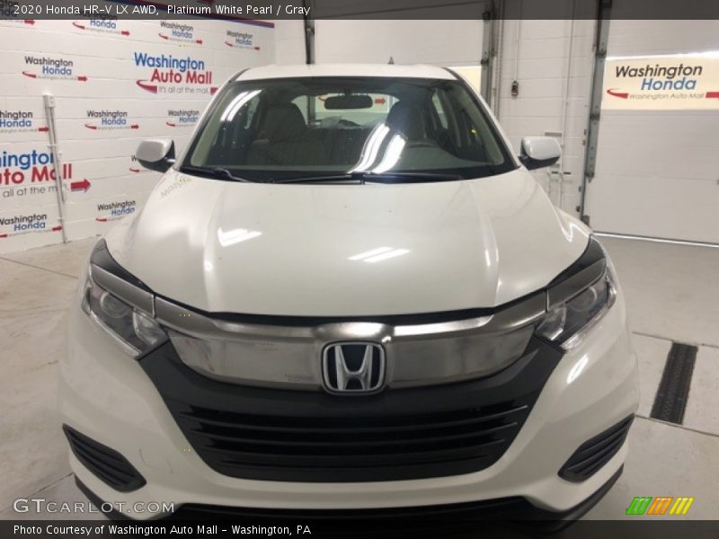 Platinum White Pearl / Gray 2020 Honda HR-V LX AWD