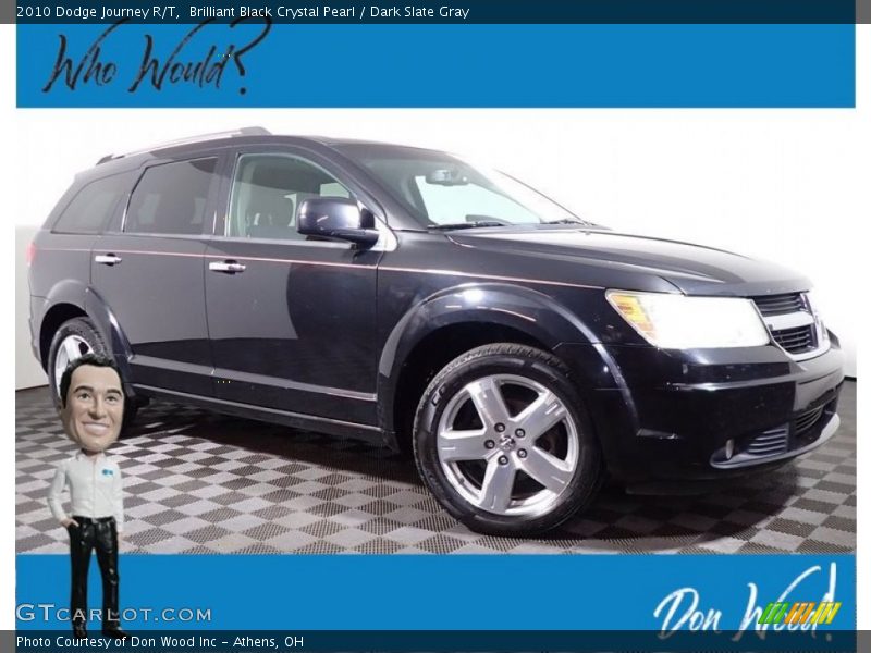 Brilliant Black Crystal Pearl / Dark Slate Gray 2010 Dodge Journey R/T