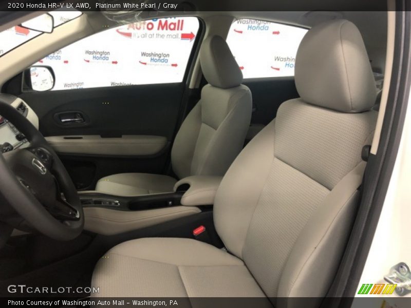 Platinum White Pearl / Gray 2020 Honda HR-V LX AWD