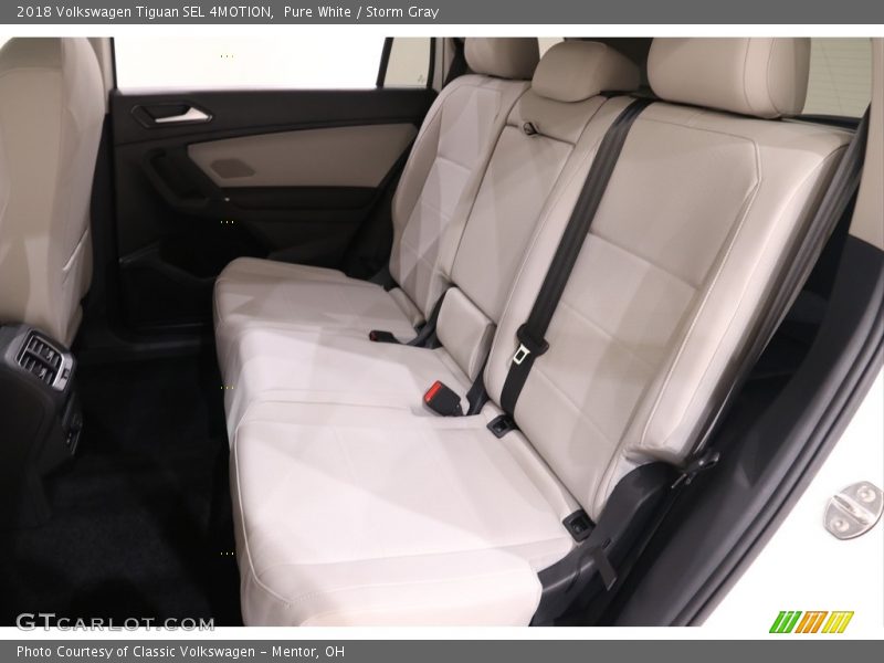 Pure White / Storm Gray 2018 Volkswagen Tiguan SEL 4MOTION