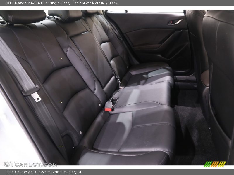 Sonic Silver Metallic / Black 2018 Mazda MAZDA3 Touring 4 Door