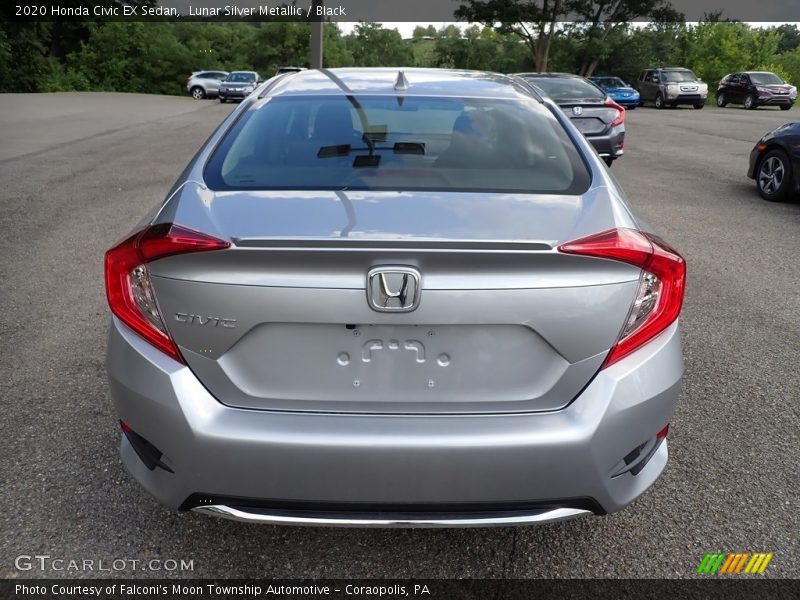 Lunar Silver Metallic / Black 2020 Honda Civic EX Sedan