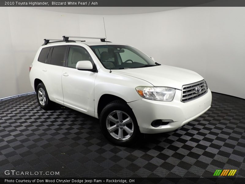 Blizzard White Pearl / Ash 2010 Toyota Highlander