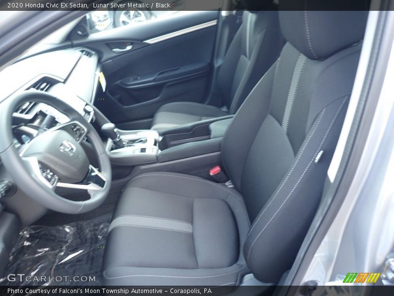 Lunar Silver Metallic / Black 2020 Honda Civic EX Sedan