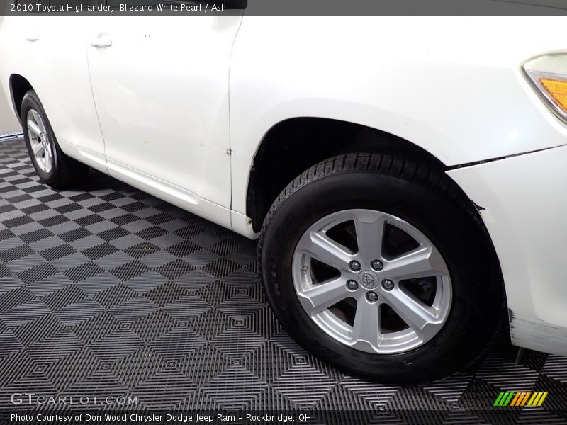 Blizzard White Pearl / Ash 2010 Toyota Highlander