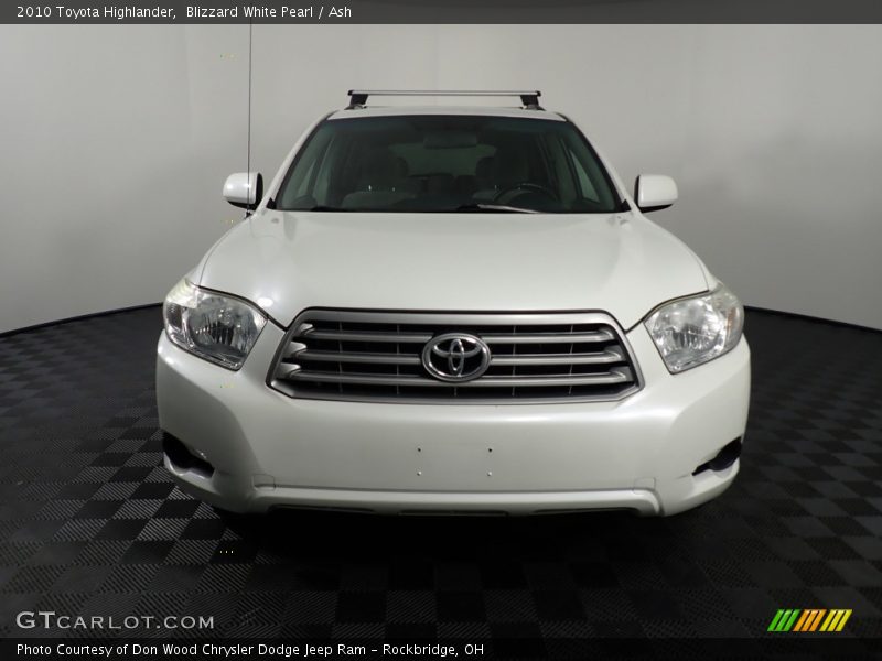 Blizzard White Pearl / Ash 2010 Toyota Highlander