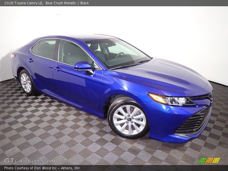 Blue Crush Metallic / Black 2018 Toyota Camry LE