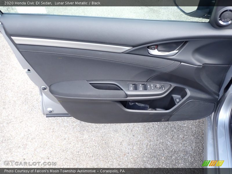 Lunar Silver Metallic / Black 2020 Honda Civic EX Sedan