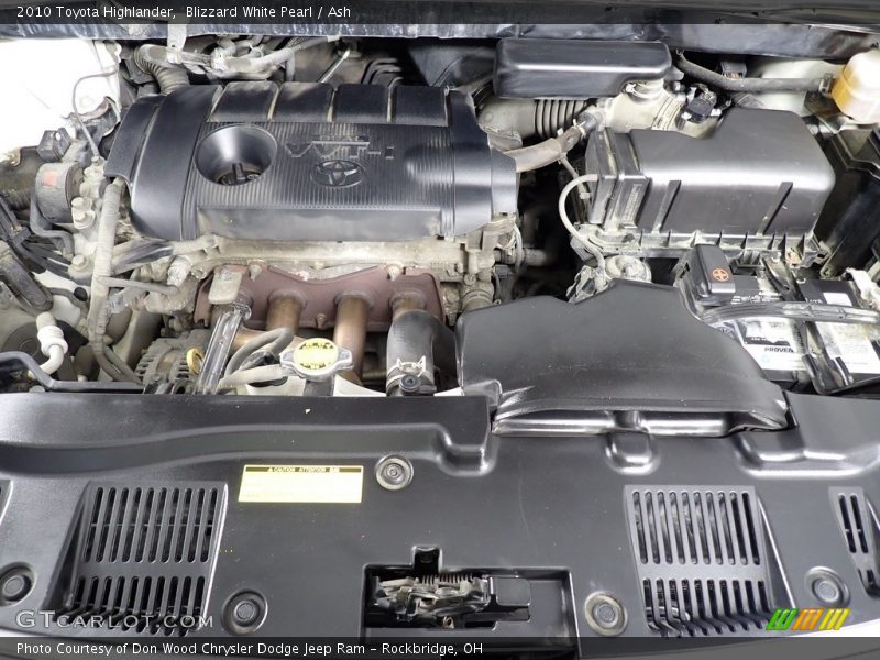 Blizzard White Pearl / Ash 2010 Toyota Highlander