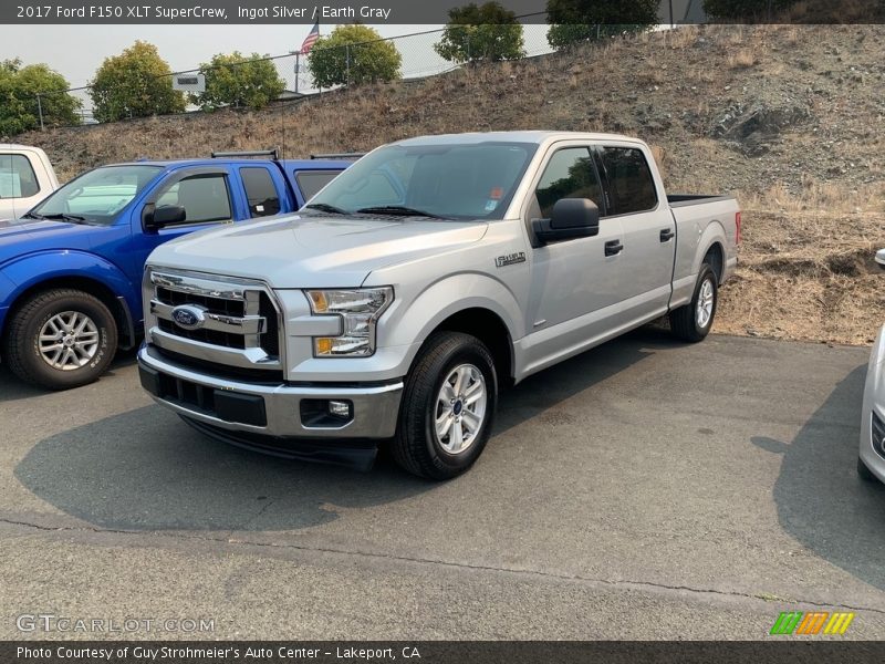 Ingot Silver / Earth Gray 2017 Ford F150 XLT SuperCrew