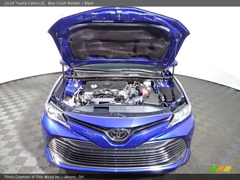 Blue Crush Metallic / Black 2018 Toyota Camry LE