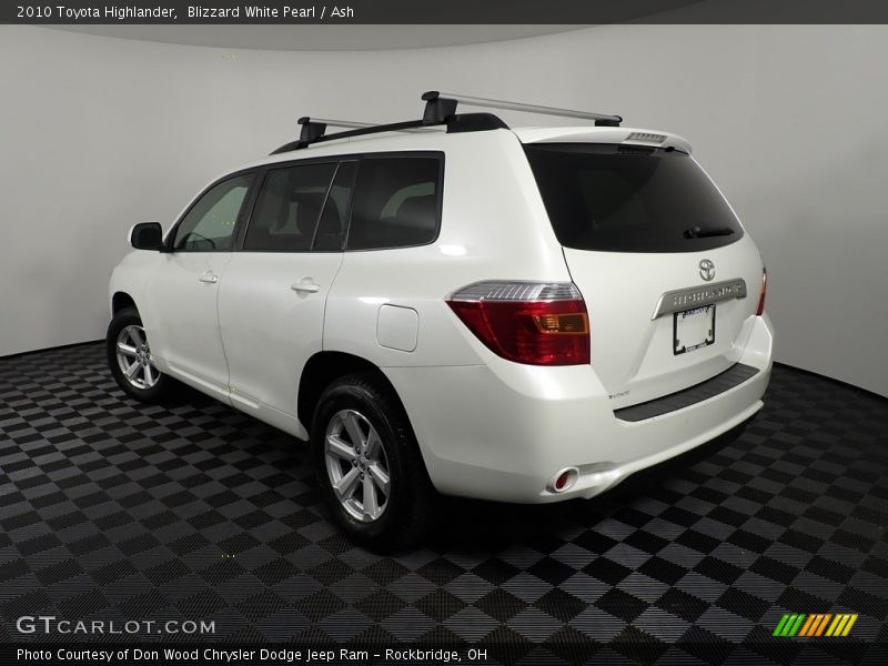Blizzard White Pearl / Ash 2010 Toyota Highlander