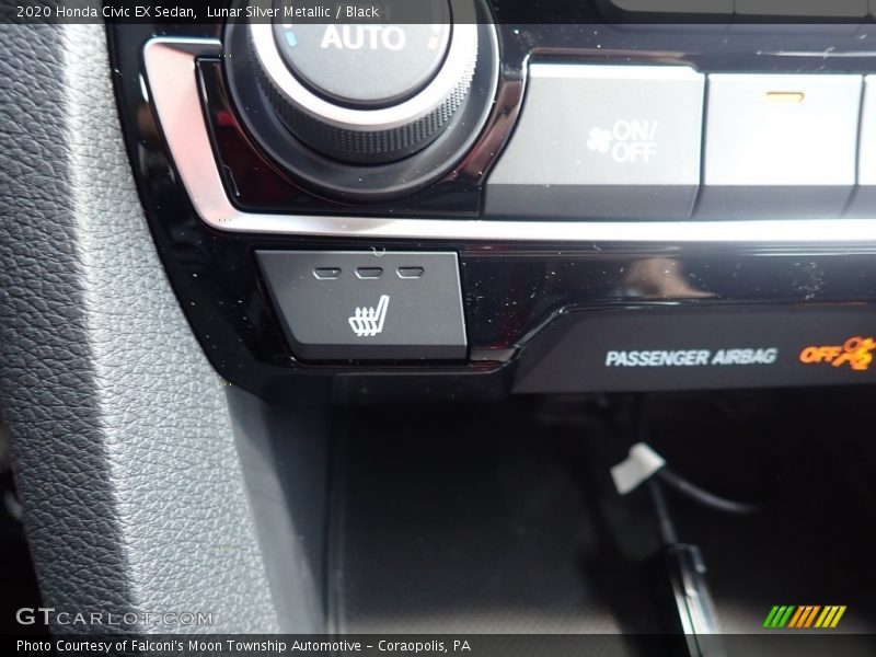 Lunar Silver Metallic / Black 2020 Honda Civic EX Sedan