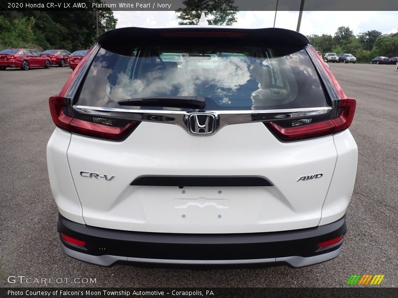 Platinum White Pearl / Ivory 2020 Honda CR-V LX AWD