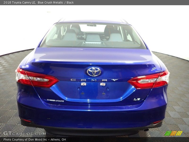 Blue Crush Metallic / Black 2018 Toyota Camry LE