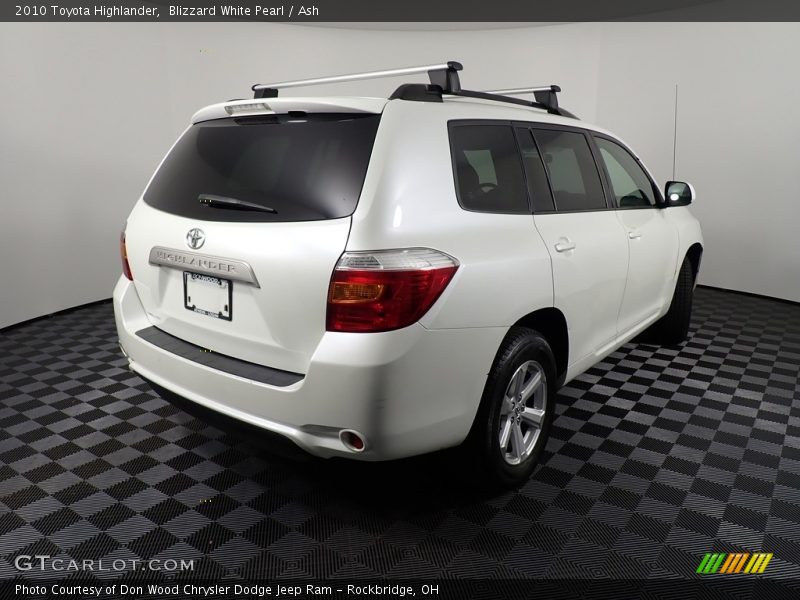 Blizzard White Pearl / Ash 2010 Toyota Highlander