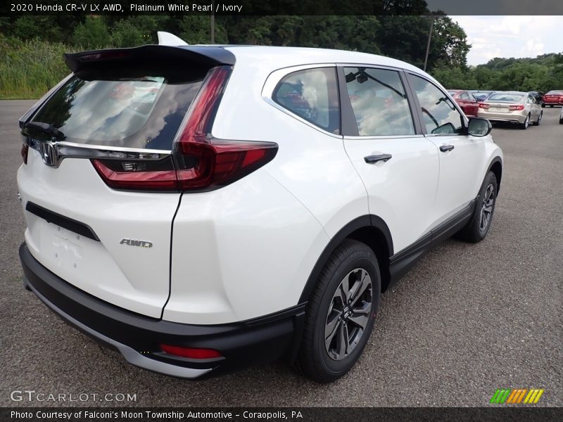 Platinum White Pearl / Ivory 2020 Honda CR-V LX AWD