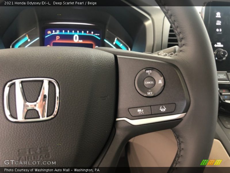 Deep Scarlet Pearl / Beige 2021 Honda Odyssey EX-L