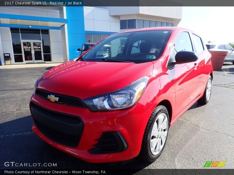 Red Hot / Jet Black 2017 Chevrolet Spark LS