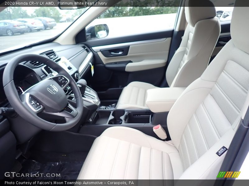 Platinum White Pearl / Ivory 2020 Honda CR-V LX AWD