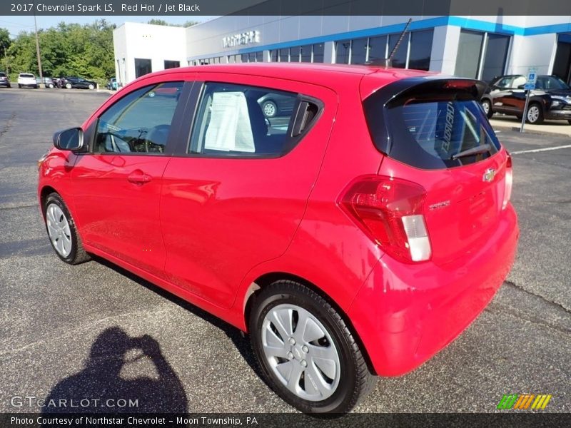 Red Hot / Jet Black 2017 Chevrolet Spark LS