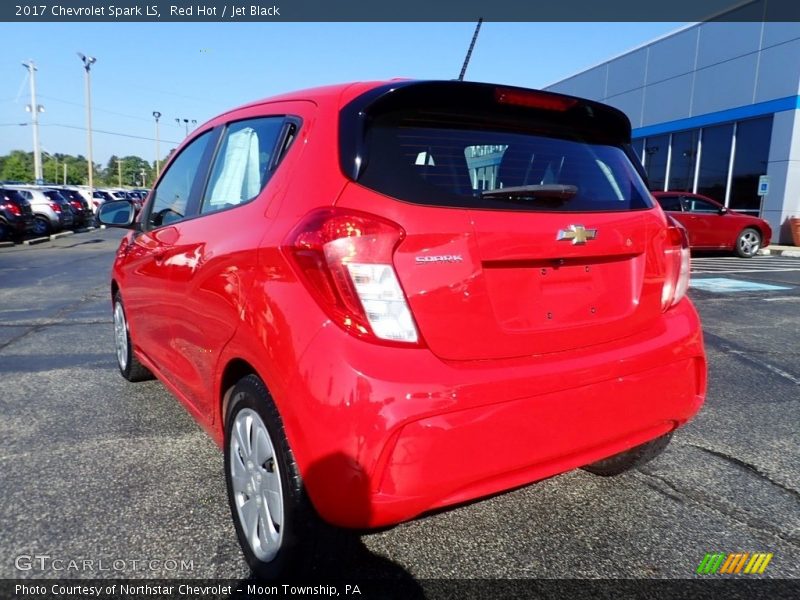 Red Hot / Jet Black 2017 Chevrolet Spark LS