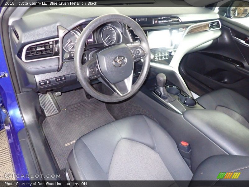 Blue Crush Metallic / Black 2018 Toyota Camry LE