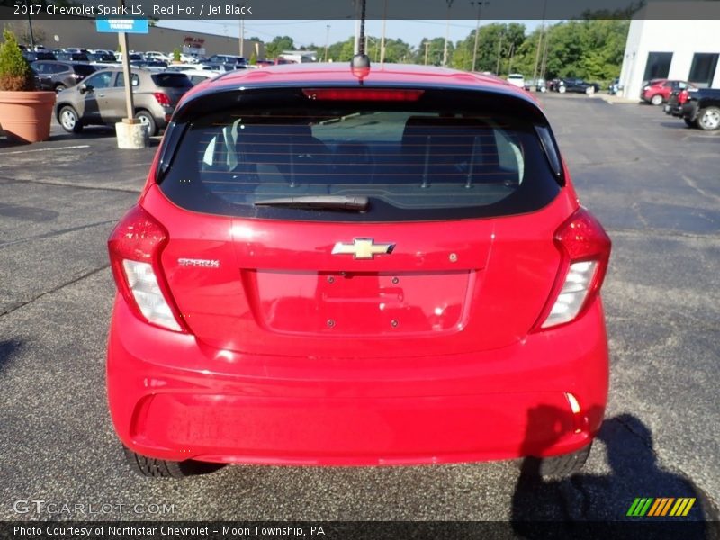 Red Hot / Jet Black 2017 Chevrolet Spark LS