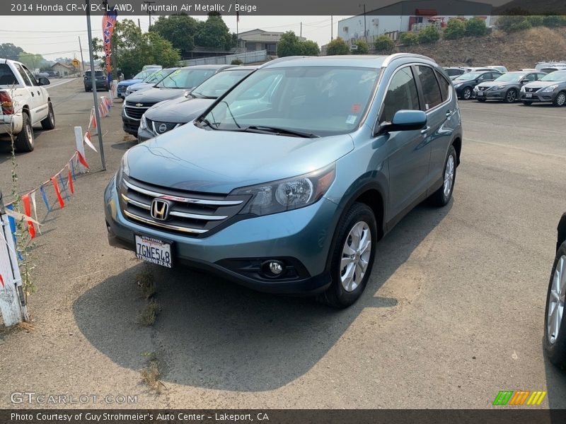 Mountain Air Metallic / Beige 2014 Honda CR-V EX-L AWD