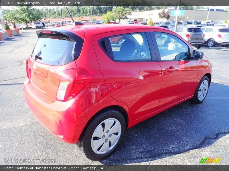 Red Hot / Jet Black 2017 Chevrolet Spark LS