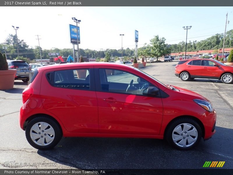 Red Hot / Jet Black 2017 Chevrolet Spark LS